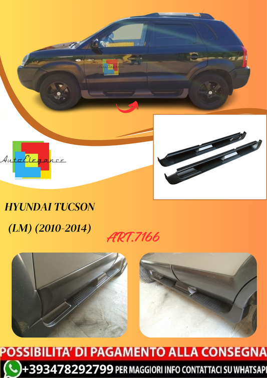💫ART.7166 Pedane Laterali in Alluminio per Hyundai Tucson (LM) (2010-2014)💫