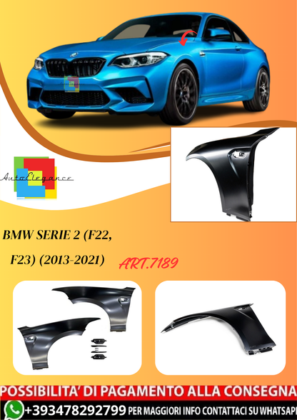 💫ART.7189 Parafanghi Anteriori M2 Look per BMW Serie 2 (F22, F23) (2013-2021)💫