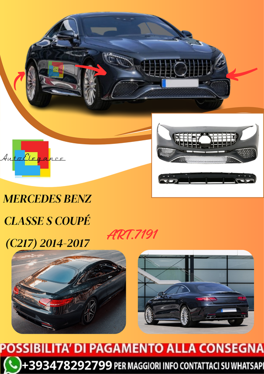💫ART.7191 Bodykit S65 AMG Facelift Look per Classe S Coupé (C217) 2014-2017💫