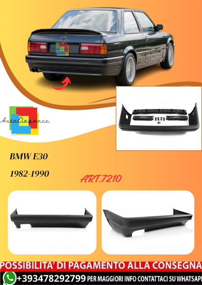 💫ART.7210 Paraurti Posteriore SPORTIVA per BMW E30 1982-1990💫