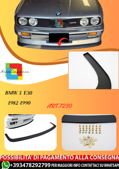 💫ART.7230 SPOILER ANTERIORE STILE "SPORTIVO" per BMW E30 82-90💫