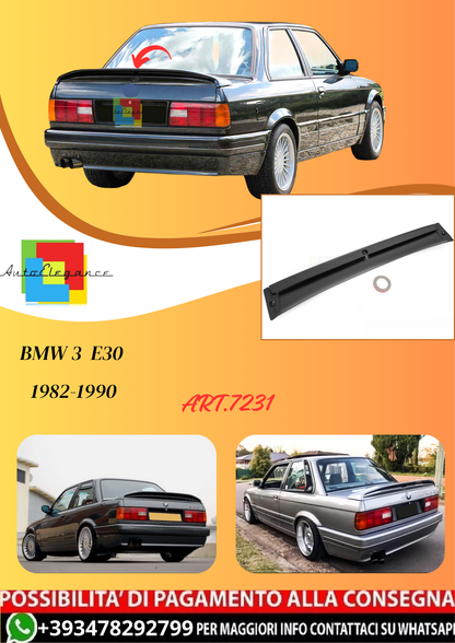 💫ART.7231 SPOILER POSTERIORE STILE SPORTIVO per BMW E30 82-90💫