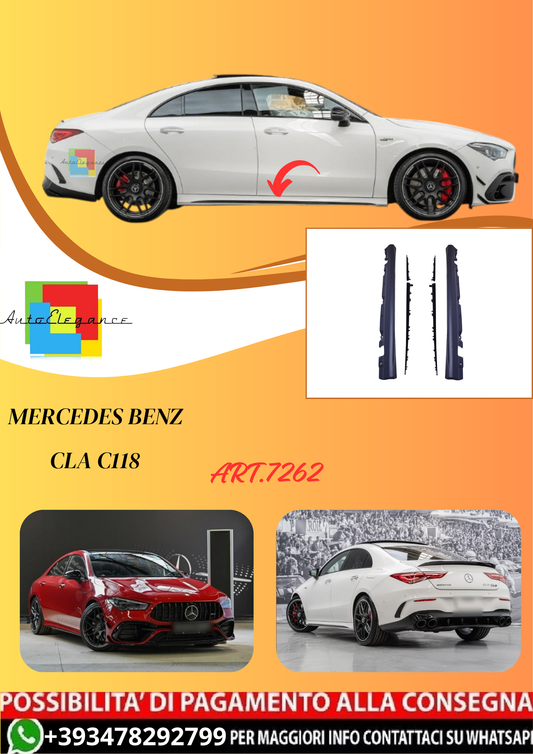 💫ART.7262 Minigonne Laterali per Mercedes CLA C118💫