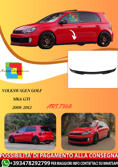 💫ART.7368 Minigonne Laterali per VW Golf Mk6 GTI / GTD 2008-2012💫