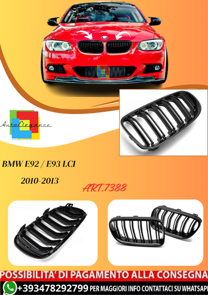 💫ART.7388 GRIGLIA SPORTIVA DOPPIA BARRA per BMW E92 / E93 LCI 10-13💫