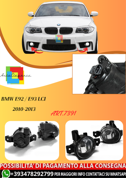💫ART.7391 Fari Antinebbia adatti per BMW E81 / E82 / E87 / E88 / E84 / E70💫