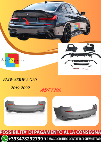 💫ART.7396 PARAURTI POSTERIORE PERFORMANCE STYLE BMW G20 19-22💫