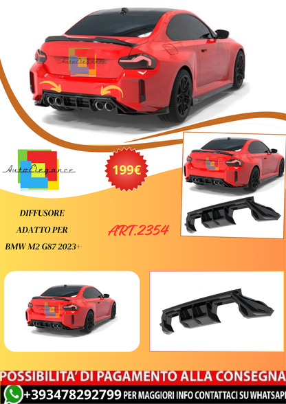💫ART.2354 DIFFUSORE ADATTO PER BMW M2 G87 2023+💫