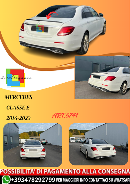 💫ART.6741 Spoiler Posteriore E63S Look per Mercedes Classe E Berlina 2016-2023💫
