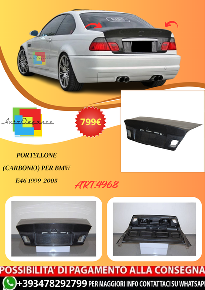 💫ART.4968 Portellone (CARBONIO) per BMW E46 1999-2005💫