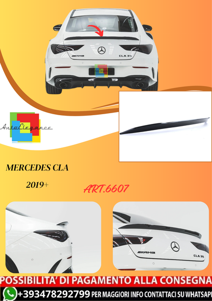 💫ART.6607 MB118011 Spoiler Posteriore CLA45 AMG Look per Mercedes CLA 2019+💫