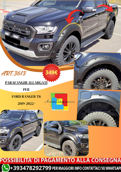 💫ART.3613 Set di parafanghi allargati BIG per Ford Ranger T8 2019-2022+💫