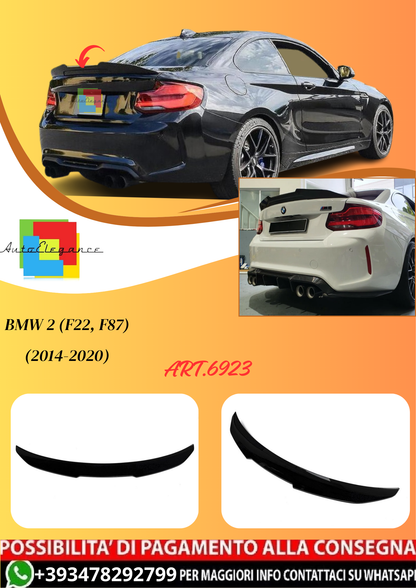 💫ART.6923 Spoiler Posteriore Stile PSM per Bmw 2 (F22, F87) (2014-2020)💫