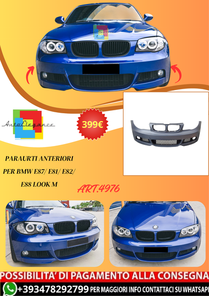 💫ART.4976 Paraurti Anteriori per BMW E87/ E81/ E82/ E88 look M💫