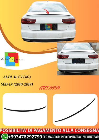 💫ART.6939 Spoiler Posteriore Sportivo per Audi A6 C7 (4G) Sedan (2010-2018)💫
