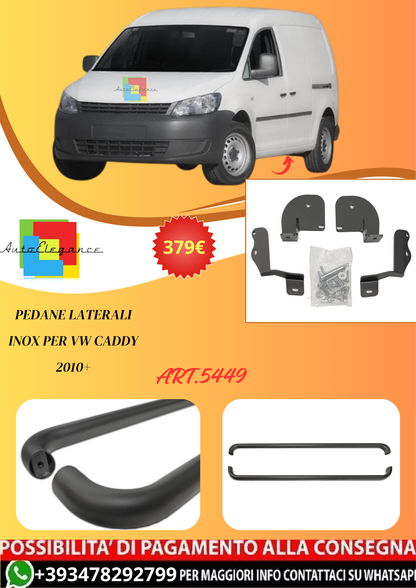 💫ART.5449 Pedane Laterali Inox per VW Caddy 2010+💫
