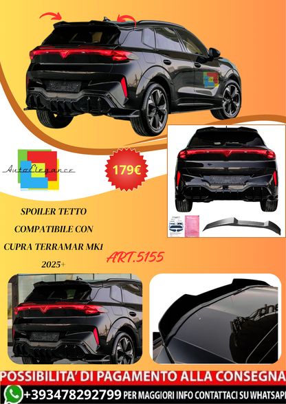 💫ART.5155 Spoiler Tetto compatibile con CUPRA Terramar Mk1 2025+💫