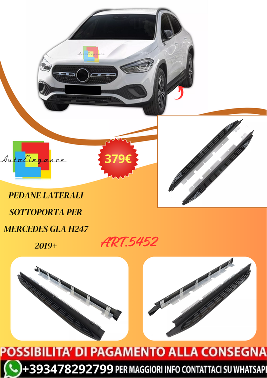 💫ART.5452 Pedane Laterali Sottoporta per Mercedes GLA H247 2019+💫