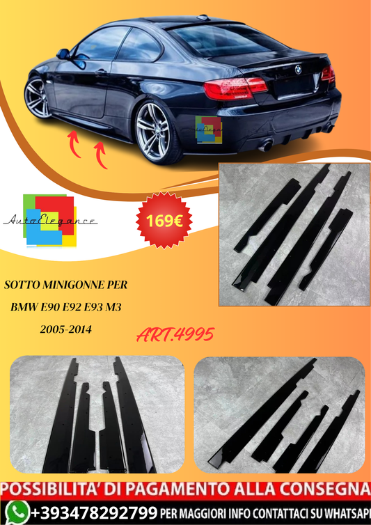 💫ART.4995 Sotto Minigonne Per BMW E90 E92 E93 M3 2005- 2014💫