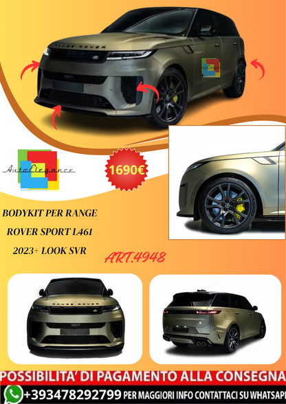 💫ART.4948 Bodykit per Range Rover Sport L461 2023+ Look SVR💫