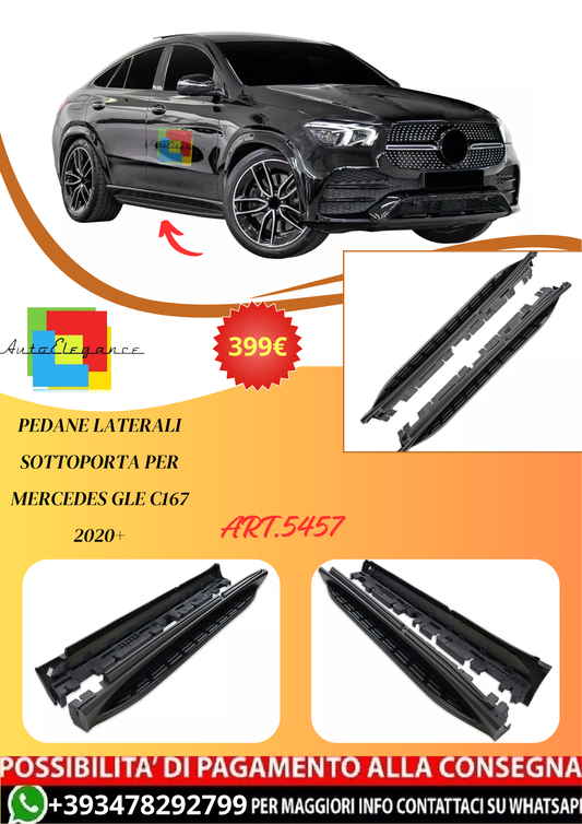 💫ART.5457 Pedane Laterali Sottoporta per Mercedes GLE C167 2020+💫