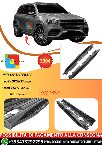 💫ART.5459 Pedane Laterale Sottoporta per Mercedes GLS X167 2020+ Nero💫