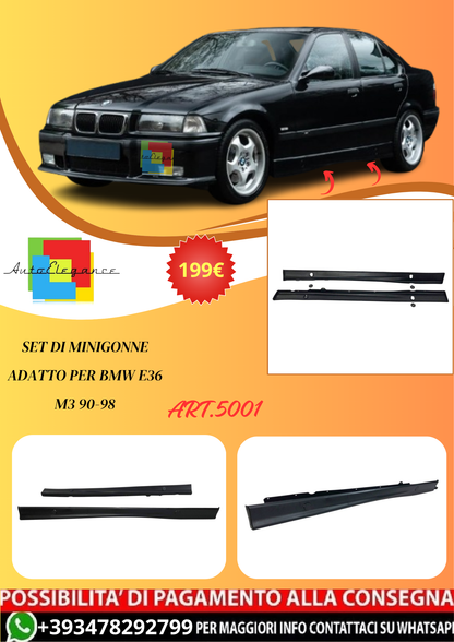💫ART.5001 Set di Minigonne adatto per BMW E36 M3 90-98💫
