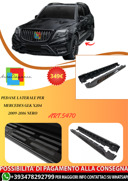 💫ART.5470 Pedane Laterale per Mercedes GLK X204 2009-2016 Nero💫