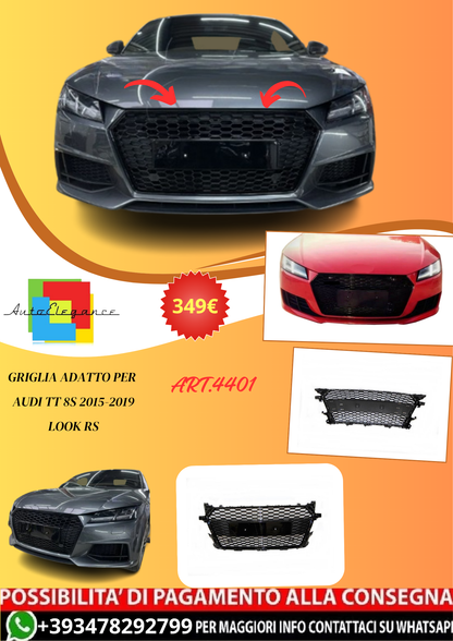 💫ART.4401 Griglia adatto per Audi TT 8S 2015-2019 Look RS💫