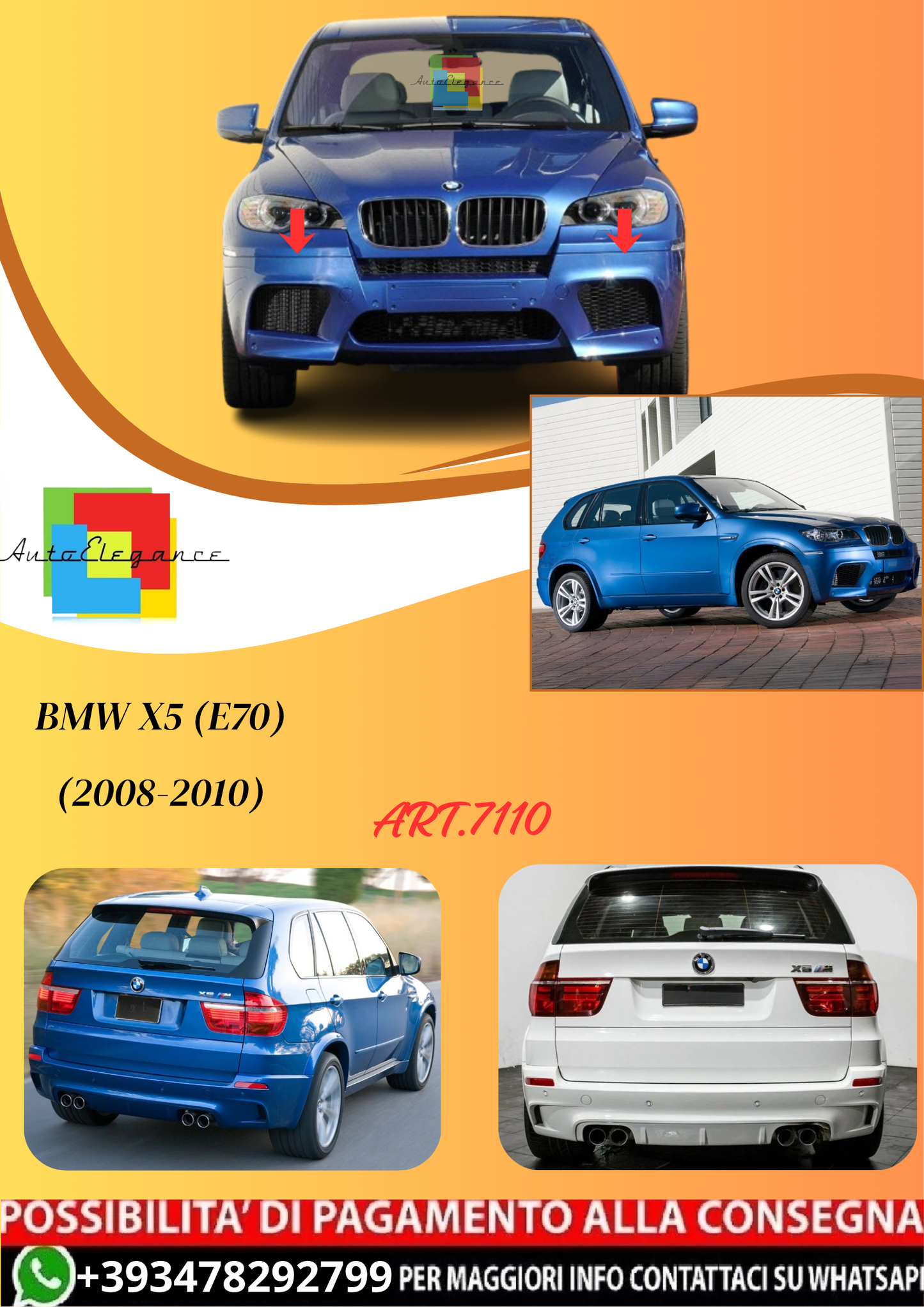 💫ART.7110 Bodykit X5M per BMW X5 (E70) (2008-2010) 💫