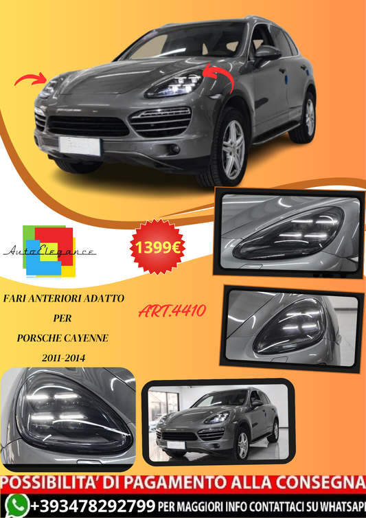 💫ART.4410 Fari Anteriori LED adatto per Porsche Cayenne 2011-2014 958💫