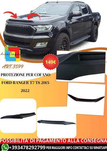 💫ART.3599 Protezione per cofano adatta per Ford Ranger T7 T8 12-22💫