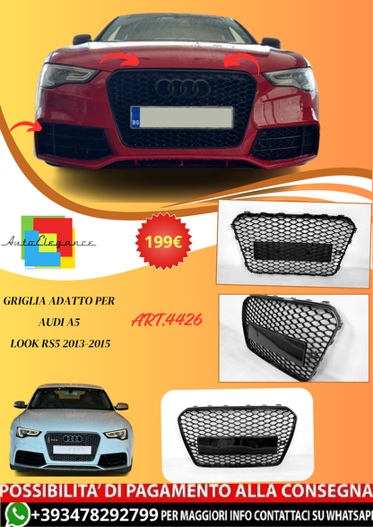💫ART.4426 Griglia adatto per Audi A5 Look RS5 2013-2015 💫