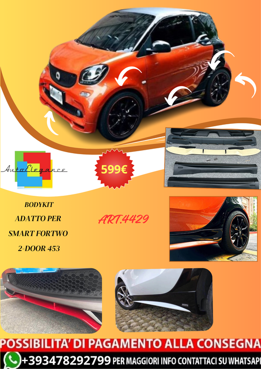 💫ART.4429 Bodykit adatto per Smart Fortwo 2-Door 453💫