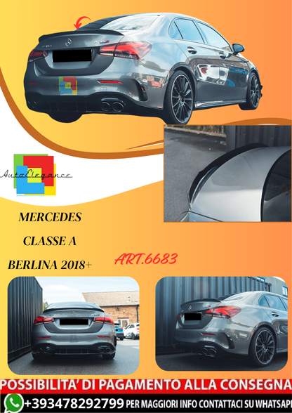 💫ART.6683 Spoiler Posteriore A35 AMG Look per Classe A Berlina 2018+💫