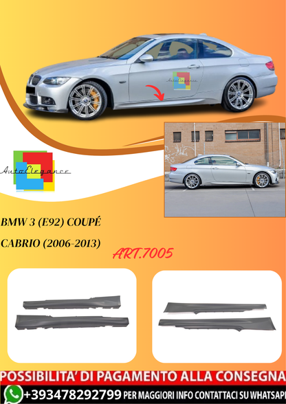 💫ART.7005 Minigonne laterali per BMW 3 (E92) Coupé Cabrio (2006-2013)💫