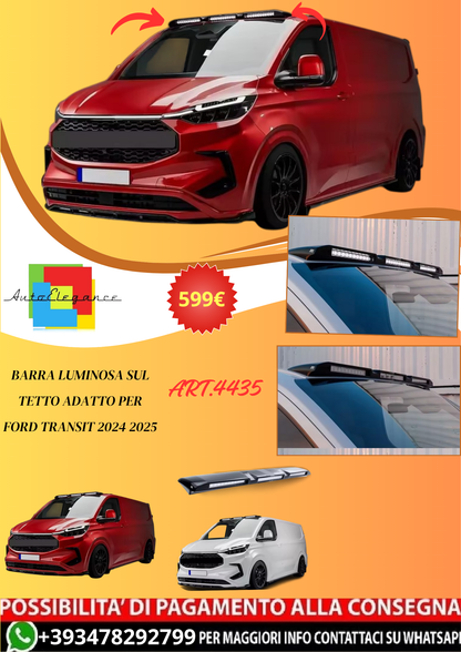 💫ART.4435 Barra Luminosa sul Tetto adatto per Ford Transit 2024 2025💫