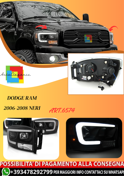 💫ART.6574 LUCE TUBO per DODGE RAM 2006-2008 NERI💫