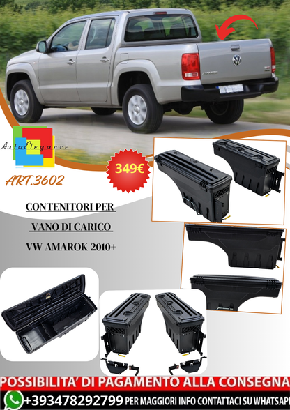 💫ART.3602 Contenitori per vano di carico adatto per VW Amarok 2010+💫