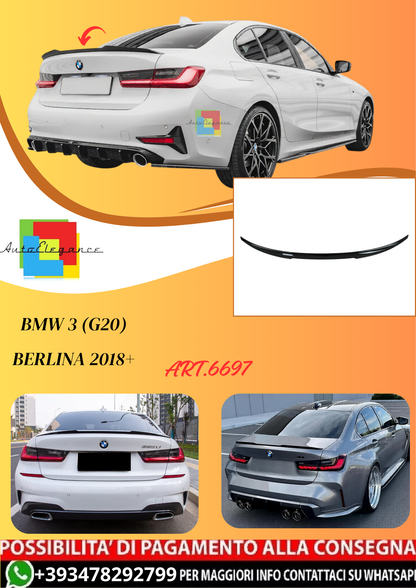 💫ART.6697 Spoiler Posteriore M3 Look per BMW 3 (G20) Berlina 2018+💫