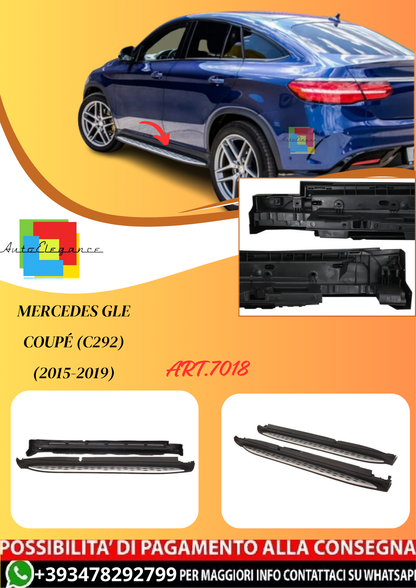 💫ART.7018 Pedane laterali in Alluminio per Mercedes GLE Coupé (C292) 2015-2019💫