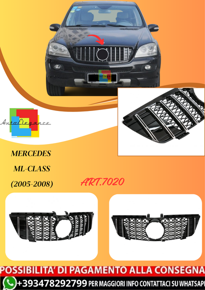 💫ART.7020 Griglia Anteriore Panamericana GT per Mercedes ML-Class (2005-2008)💫