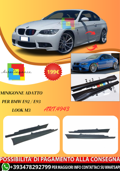 💫ART.4943 Minigonne adatto per BMW E92 / E93 Look M3💫