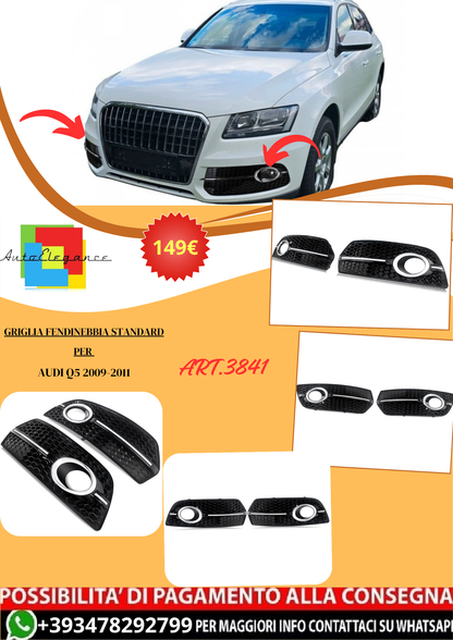 💫ART.3841 Griglia Fendinebbia per Audi Q5 modello standard 2009-2011 💫