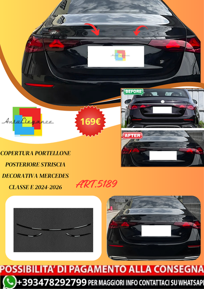 💫ART.5189 Copertura Portellone Posteriore Striscia Decorativa M.Benz Classe E💫