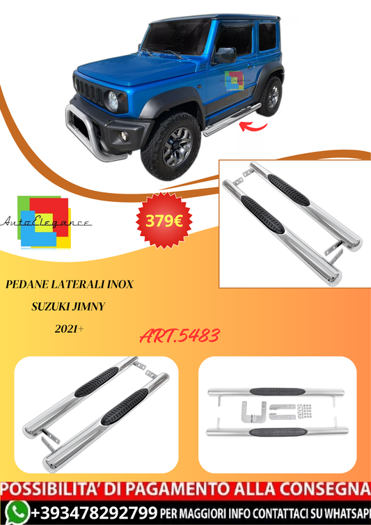 💫ART.5483 Pedane Laterali Inox Suzuki Jimny 2021+💫