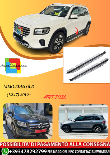 💫ART.7036 Pedane Laterali in Alluminio per Mercedes GLB (X247) 2019+💫