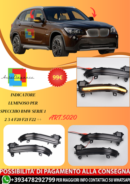 💫ART.5020 Indicatore Luminoso per Specchio BMW Serie 1 2 3 4 F20 F21 F22 ++💫