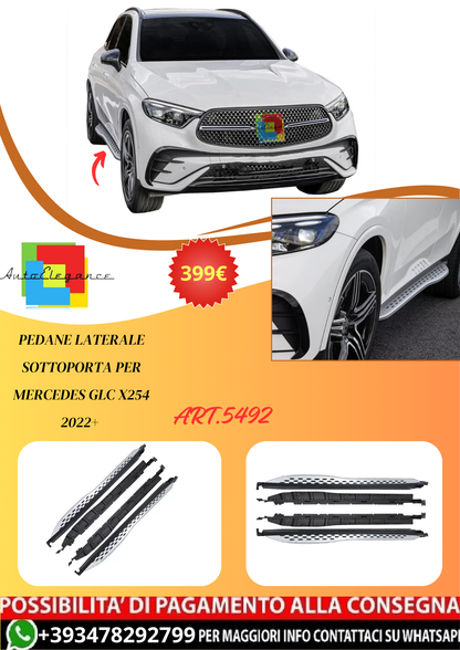 💫ART.5492 Pedane Laterale Sottoporta per Mercedes GLC X254 2022+💫