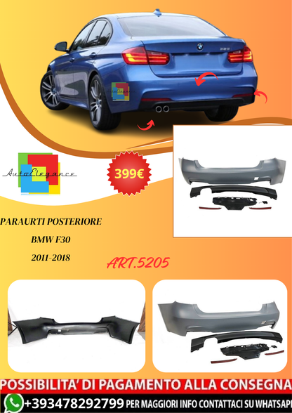 💫ART.5205 Paraurti Posteriore BMW F30 2011-2018💫